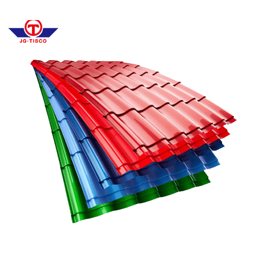 Hoja de techo corrugado recubierta de color DX51D Z40