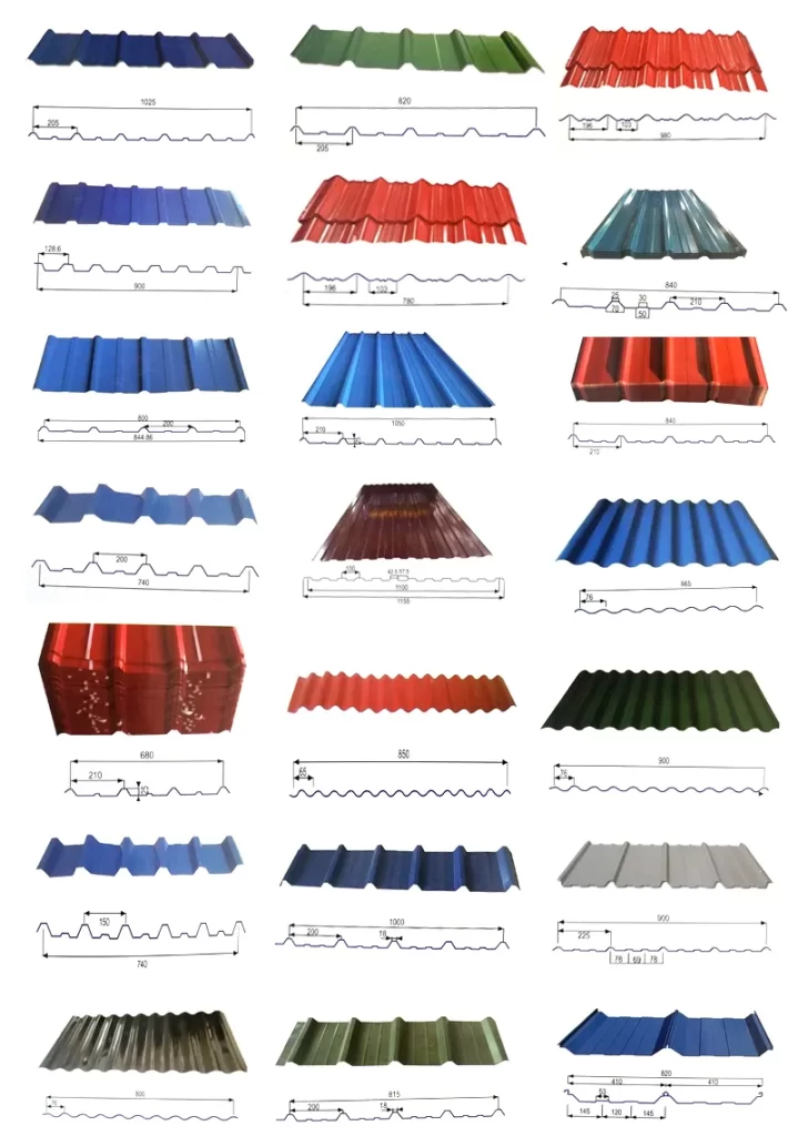 Prepainted 24 gauge corrugated galvanized steel roofing sheet aluminium roofing sheet - Tile steel plate - 1
